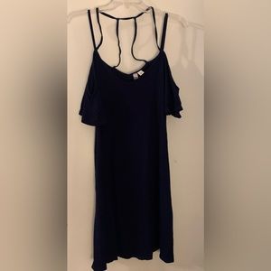Strappy Navy Blue Dress